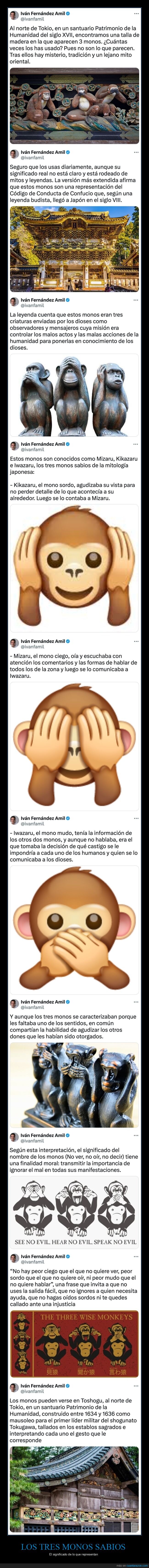 los tres monos sabios,curiosidades