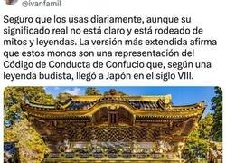 Enlace a La enseñanza de los tres monos sabios del santuario de Toshogu