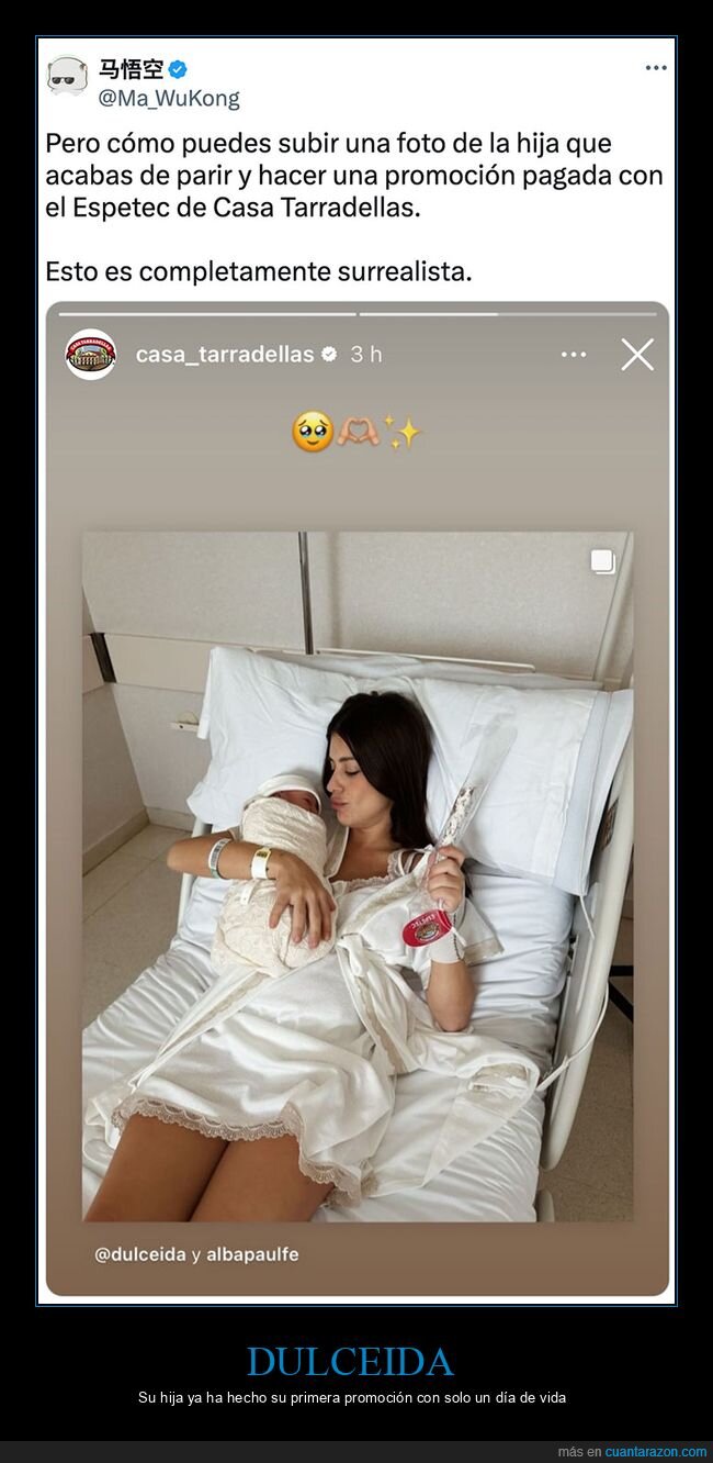 dulceida,fuet,hija,parto