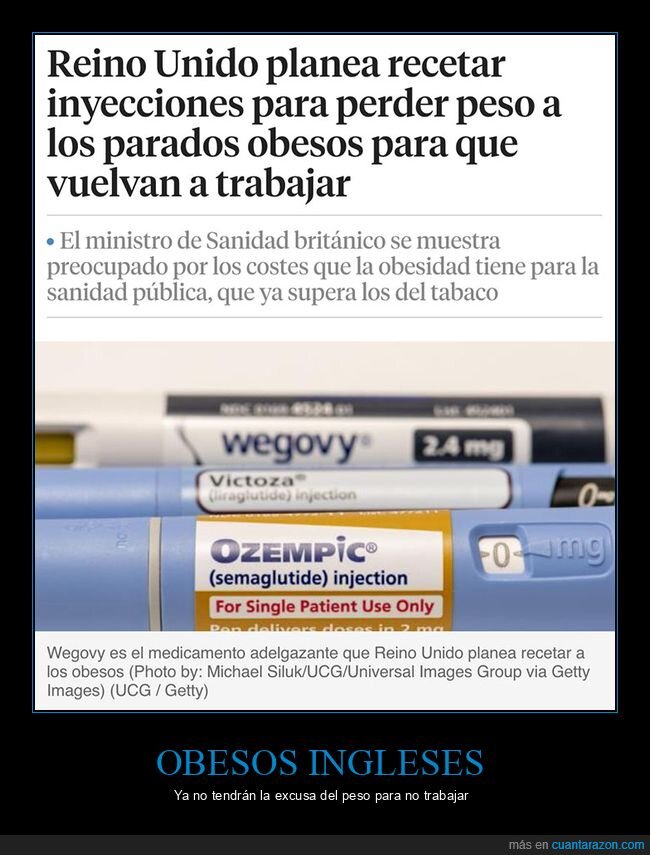 obesos,reino unido,inyecciones,trabajar