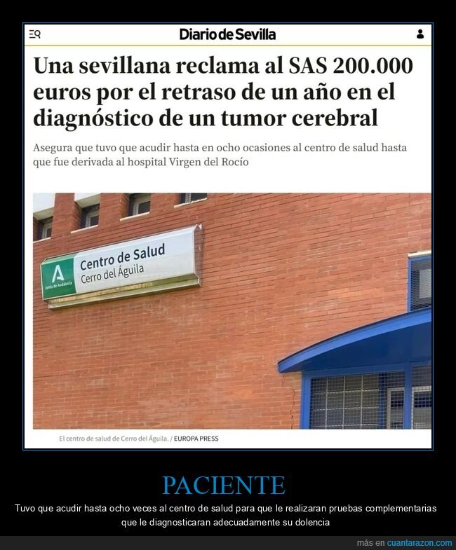 retraso,diagnóstico,tumor cerebral