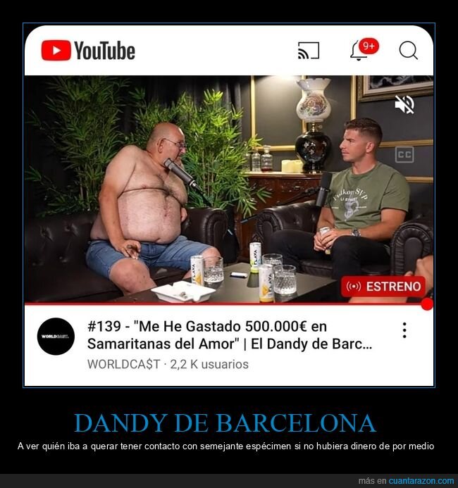 dandy de barcelona,gastar,dinero