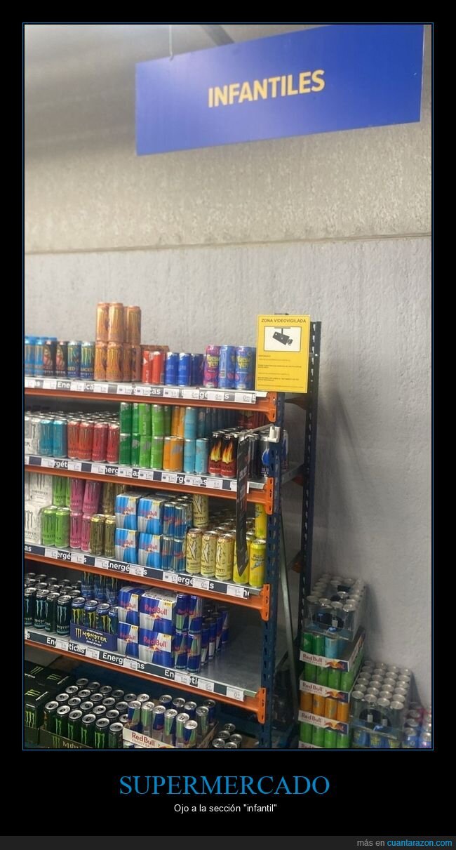 supermercado,infantil,bebidas energéticas