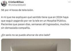 Enlace a El precio de ver la tele en un hospital público