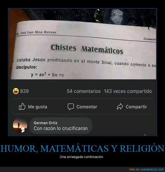 chistes,jesús,matemáticas