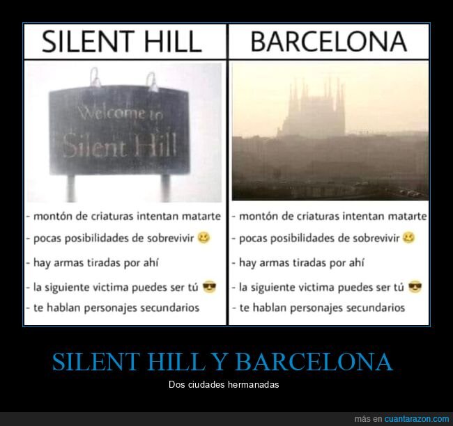 silent hill,barcelona,parecidos