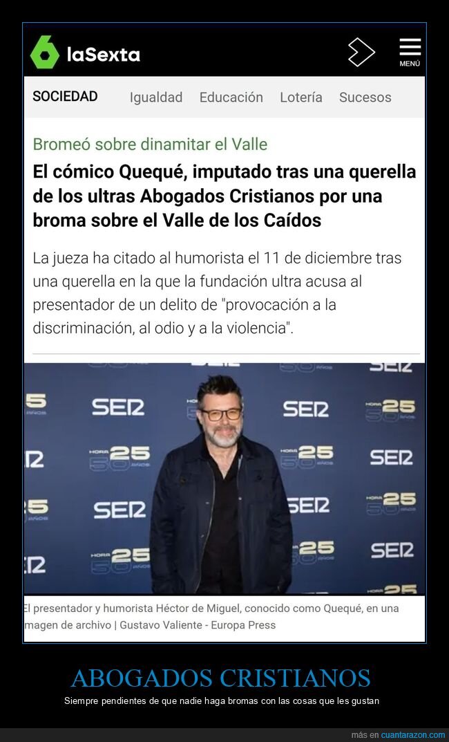 quequé,abogados cristianos,valle de los caídos