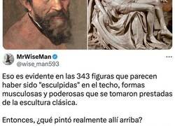 Enlace a Detalles en el techo de la Capilla Sixtina de Miguel Ángel