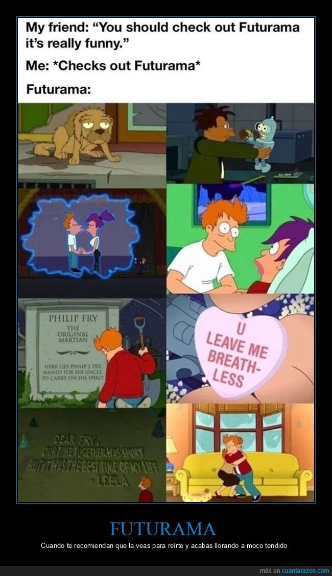 futurama,divertido,triste