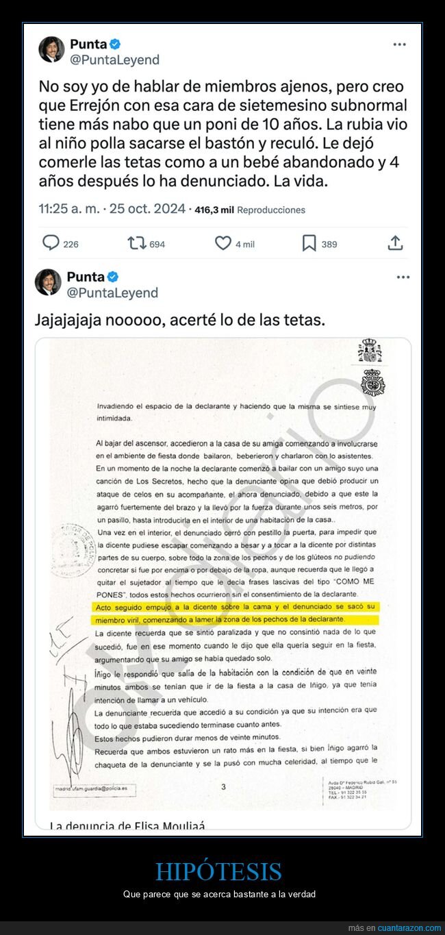 íñigo errejón,denuncia,políticos