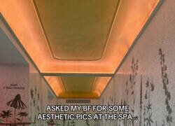 Enlace a Pidiendo fotos a su novio en el spa