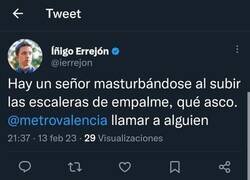 Enlace a Errejón en el metro de Valencia
