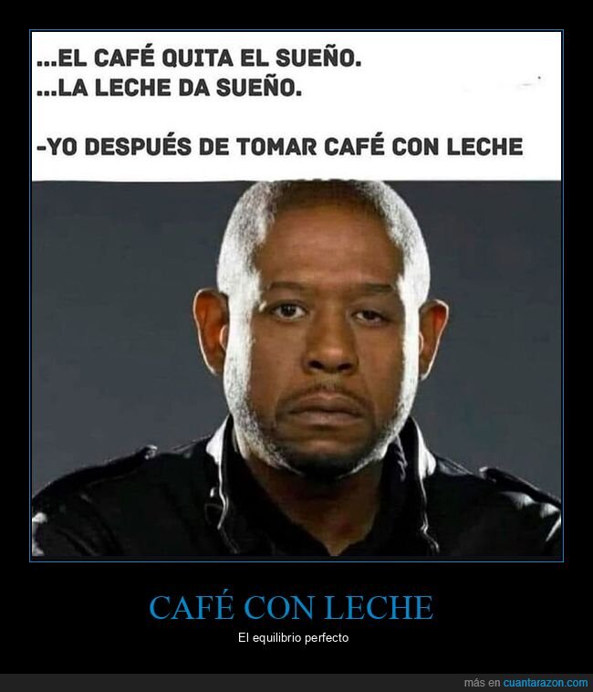 café,forest whitaker,leche,sueño