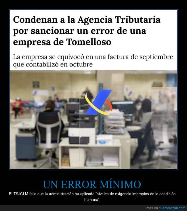 condena,hacienda,sanción,error