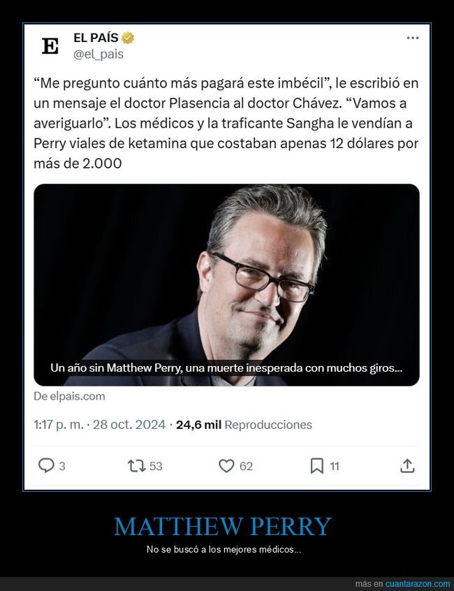 matthew perry,médico