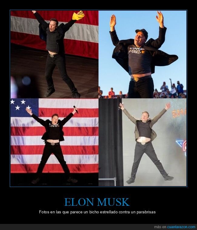 elon musk,saltando