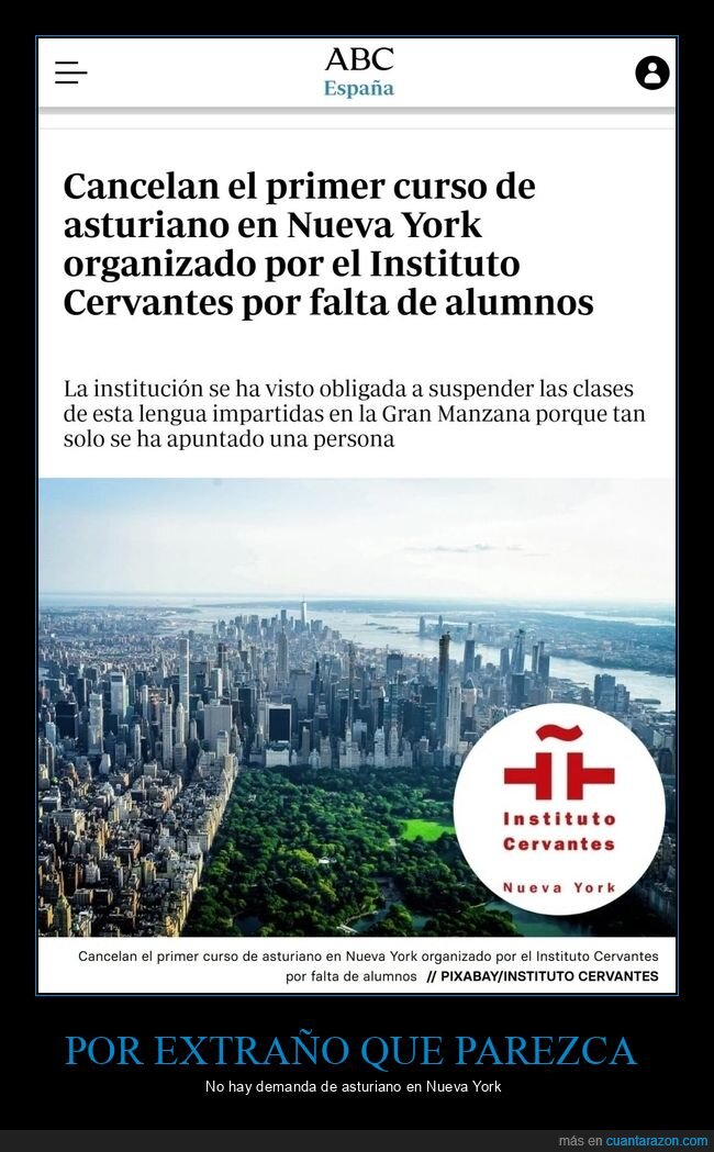 curso,asturiano,nueva york,cancelado