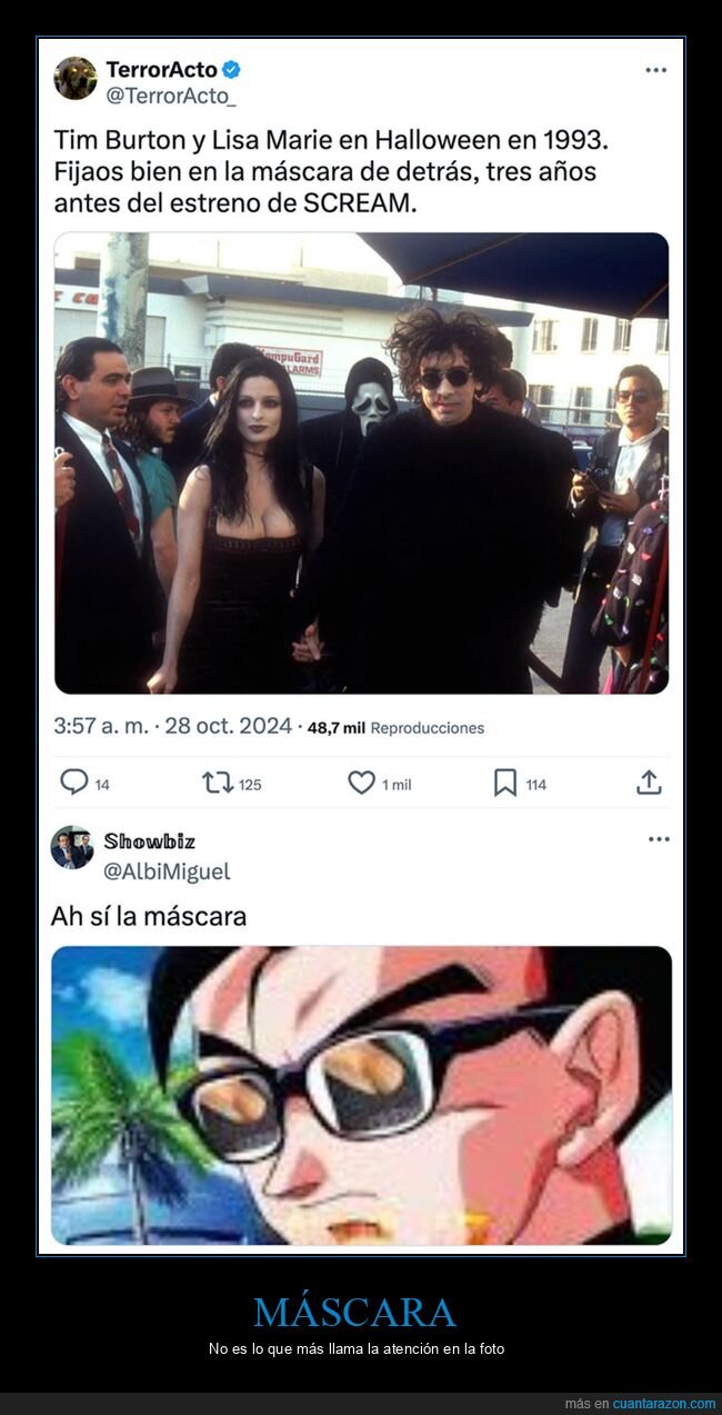 lisa marie,máscara,scream,tim burton