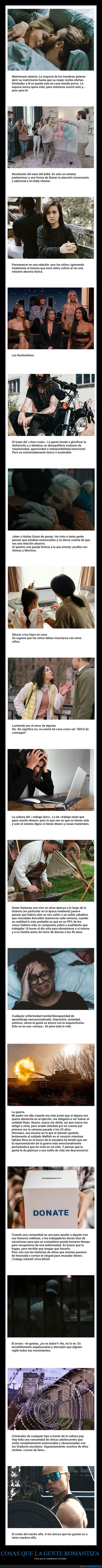 romantizar,horribles