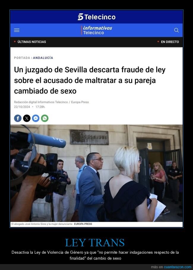 ley trans,violencia de género,fraude