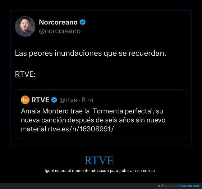 rtve,inundaciones,tormenta perfecta,amaia montero