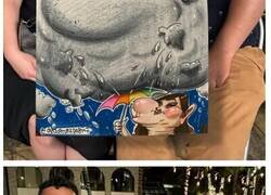 Enlace a Parejas siendo retratadas por una caricaturista con muy mala leche