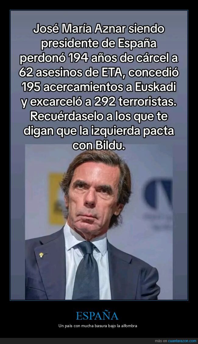 aznar,pp,bildu,presos,eta,políticos