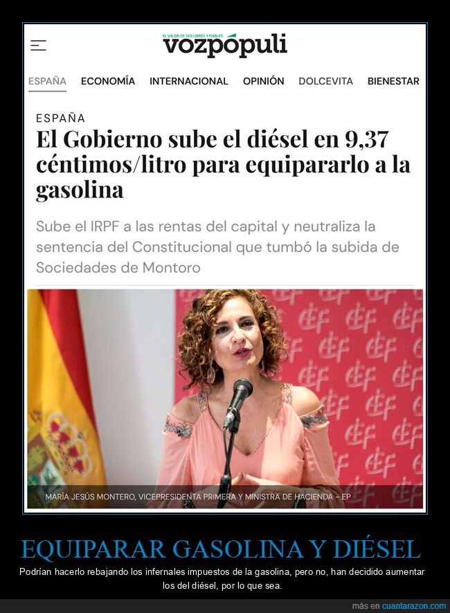 gobierno,diésel,gasolina,subida