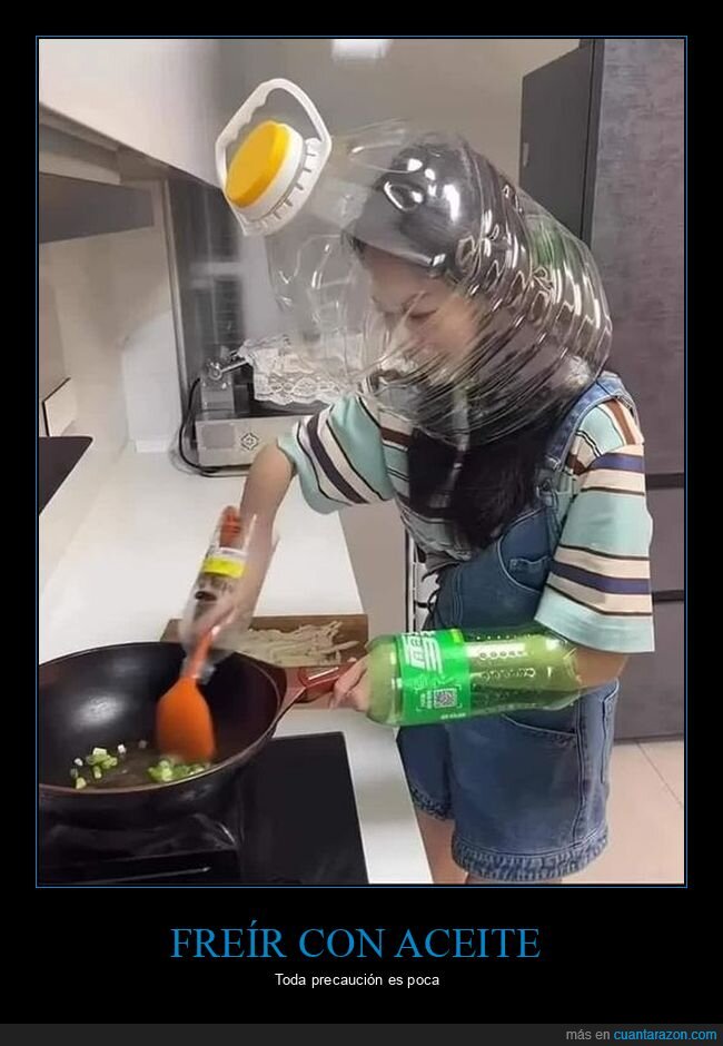 cocinando,protección