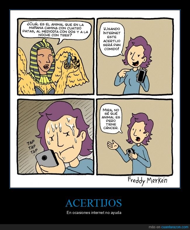 acertijo,cáncer,esfinge,internet