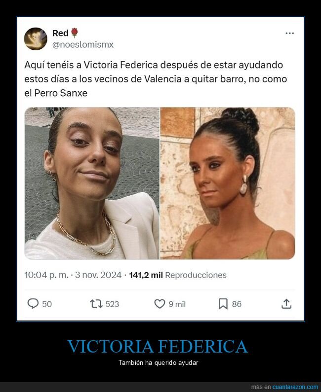 victoria federica,maquillaje,barro,valencia,dana