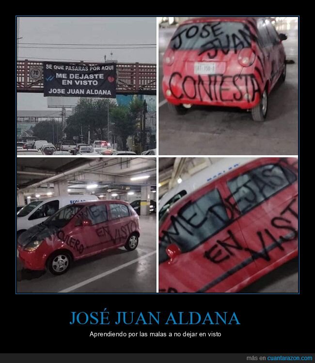 coches,dejar en visto,pancarta,pintadas