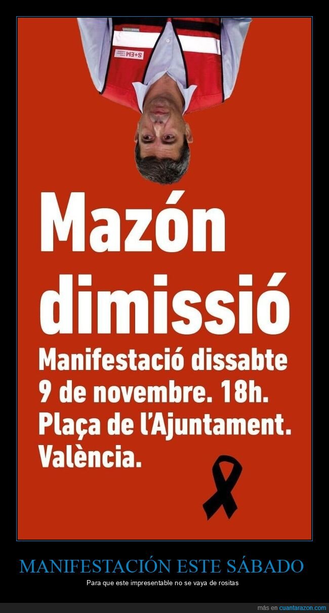 dana,manifestación,mazón,políticos