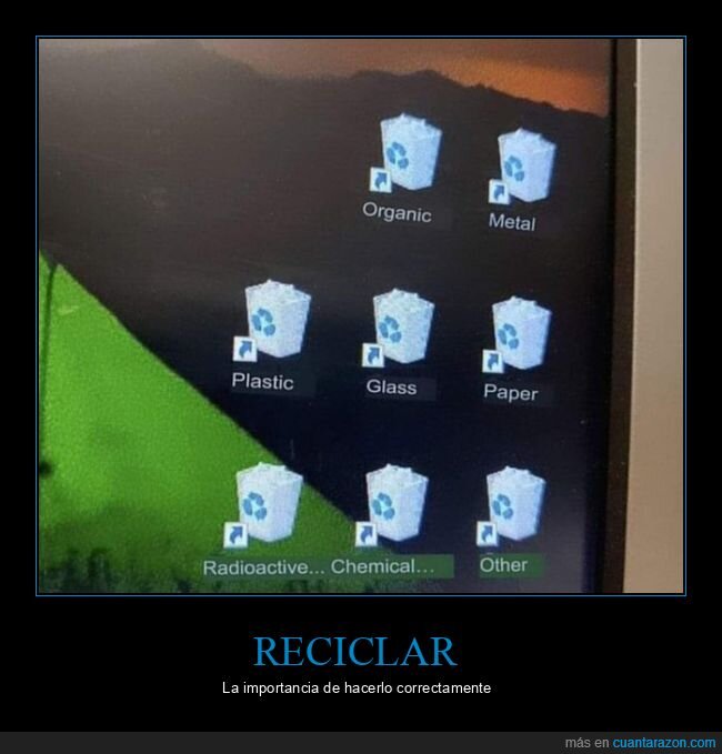 papelera de reciclaje,ordenador,reciclar