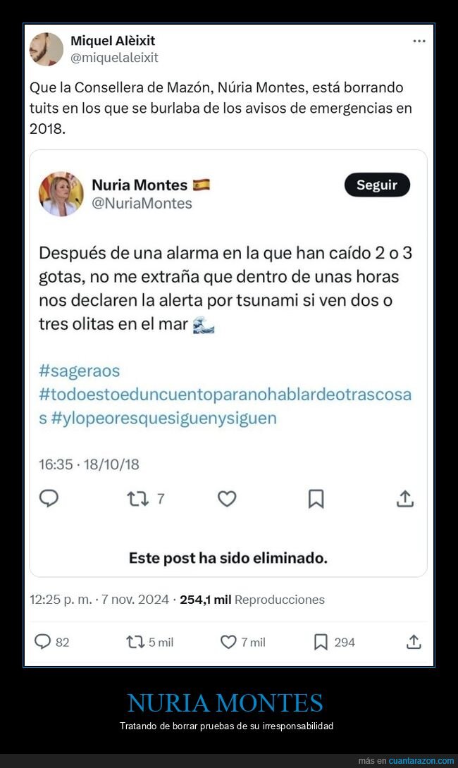 nuria montes,dana,borrando,políticos