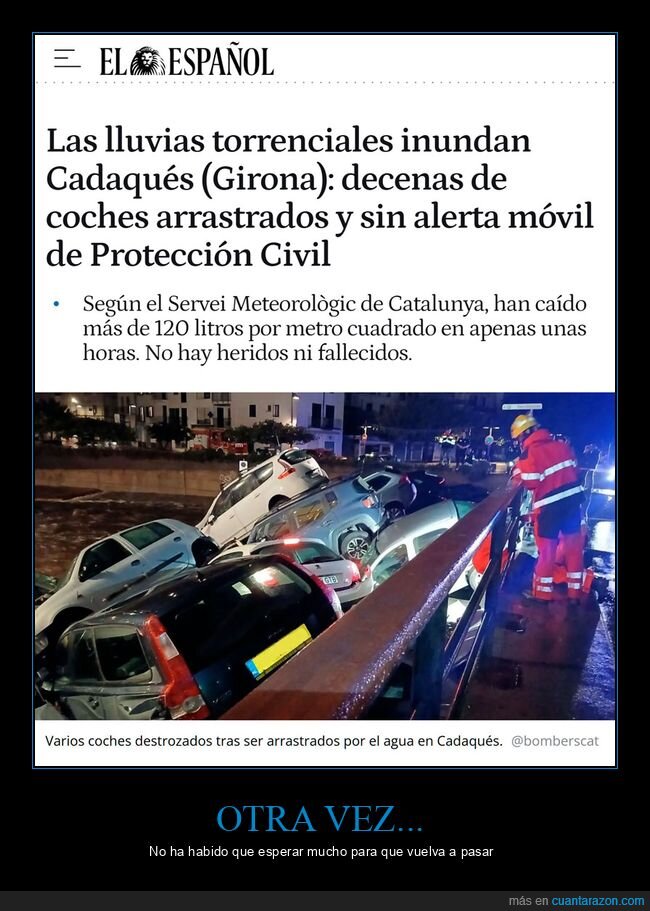 lluvias,girona,coches,alerta,protección civil