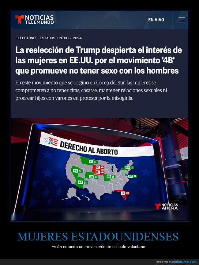 donald trump,mujeres,eeuu,movimiento 4b