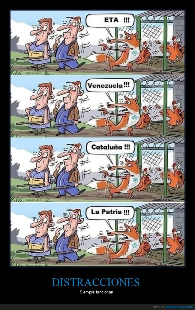 pp,distracciones,zorro,gallinero