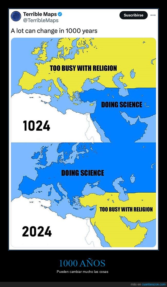 ciencia,cristianos,mapas,musulmanes,religión