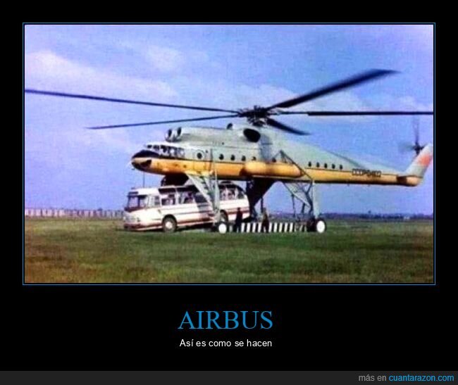 helicóptero,autobús