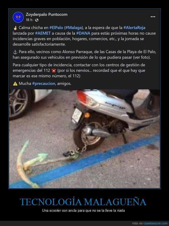 málaga,moto,ancla,dana
