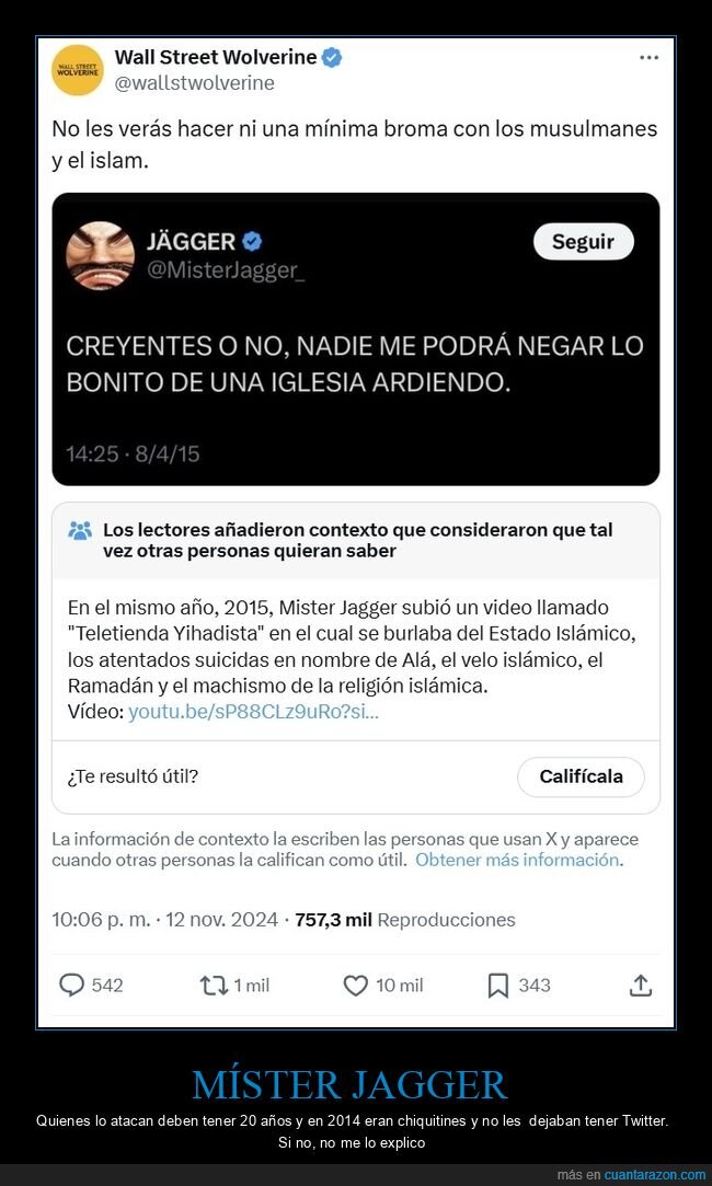 míster jagger,musulmanes