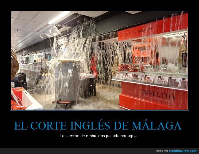 dana,el corte inglés,inundación,málaga
