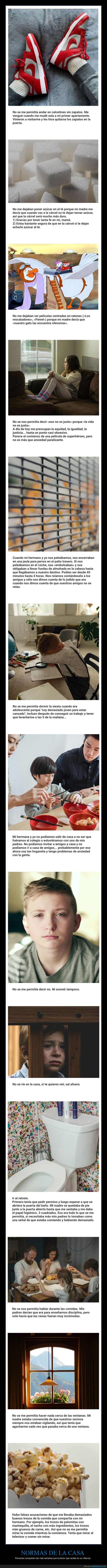 normas de la casa,extrañas