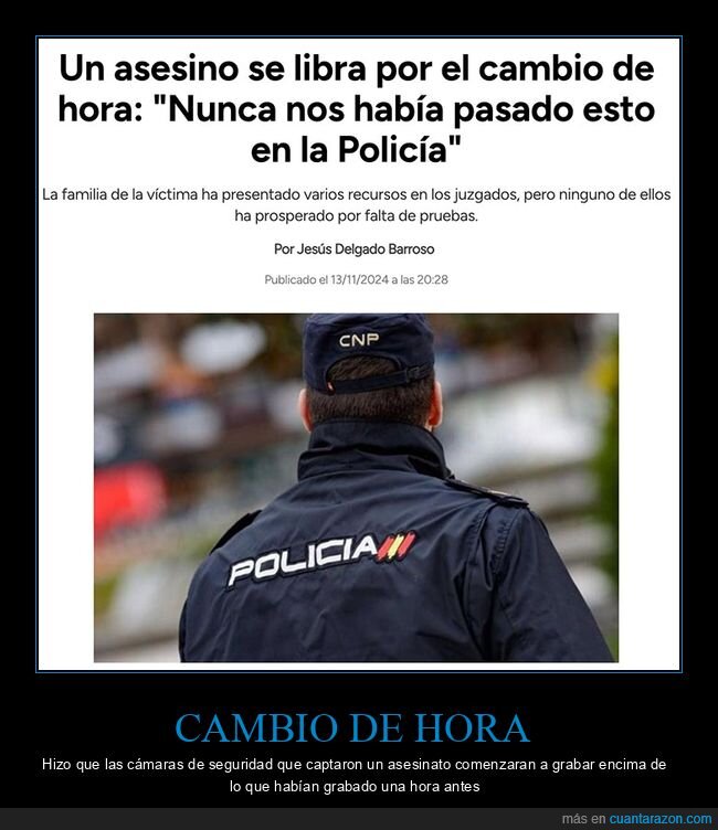 asesino,cambio de hora,librarse