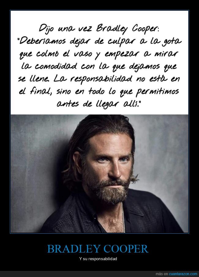 bradley cooper,responsabilidad