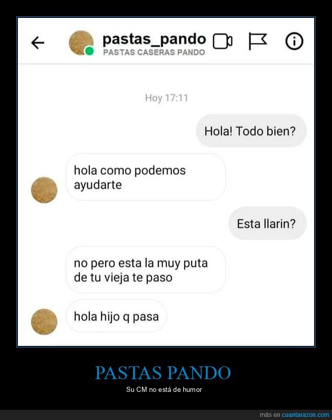 pastas pando,trolling