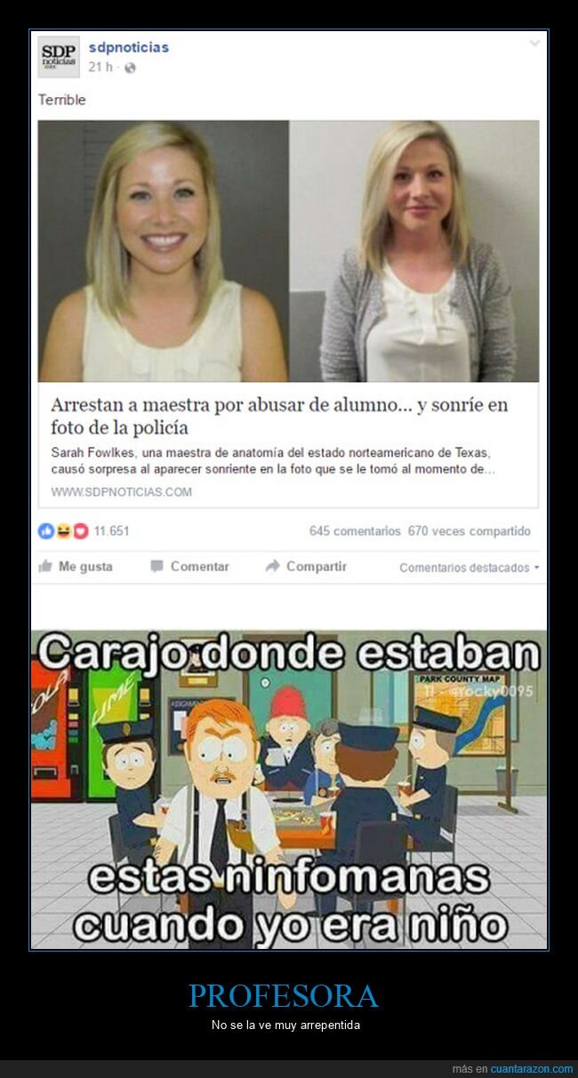 abusar,alumno,arresto,profesora,sonreír