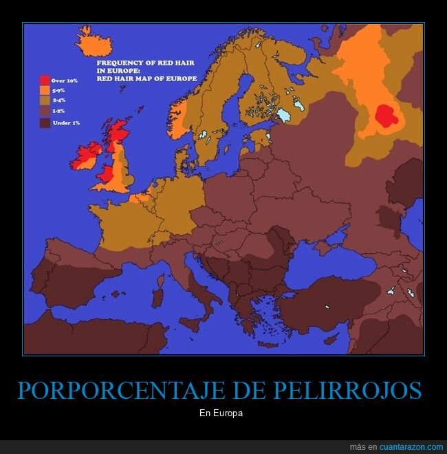 pelirrojos,europa,mapas