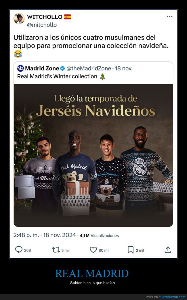 jerséis,musulmanes,navidad,real madrid